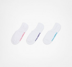 Converse 3-Pack Wordmark Cushion No-Show Socks Vita | 685CDXBJQ