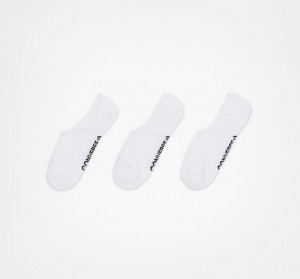 Converse 3-Pack Wordmark Ultra-Low Liner Socks Vita | 052BELJUS