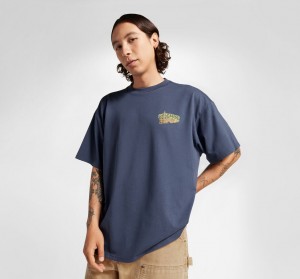 Converse All Star Mountain Remix T-Shirt Blå | 684TEFPIZ