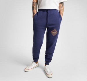 Converse All Star Vinter Tryck Sweatpant Blå | 205MZXUAE