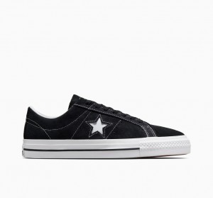Converse CONS One Star Pro Svarta Svarta Vita | 963WJQZTG