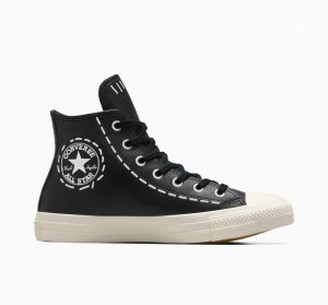 Converse Chuck Taylor All Star Bold Stitch Svarta Svarta | 913HMKFZD