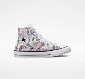 Converse Chuck Taylor All Star Butterfly Shine Vita Rosa Lila Blå | 980HTIRLX