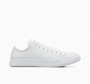 Converse Chuck Taylor All Star Läder Vita | 237ENCIWR