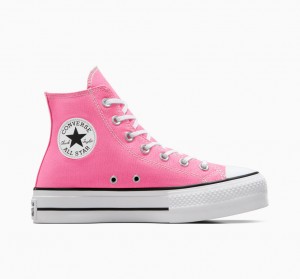 Converse Chuck Taylor All Star Lift Platform Rosa Vita Svarta | 951JUGABR