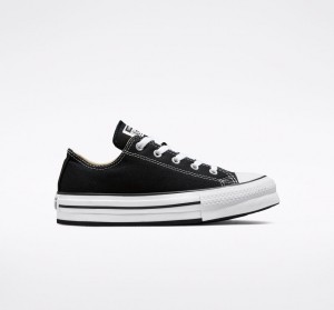Converse Chuck Taylor All Star Lift Platform Svarta Vita Svarta | 138YUXEIK