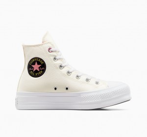 Converse Chuck Taylor All Star Lift Platform Alchemy Embroidery Svarta Rosa | 584ZWAEMG