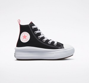 Converse Chuck Taylor All Star Move Platform Svarta Rosa Vita | 260KZLVSJ