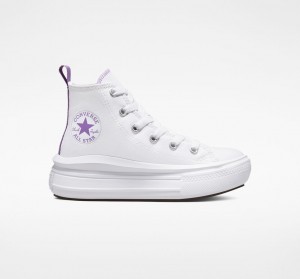 Converse Chuck Taylor All Star Move Platform Vita Lila Vita | 301CVABJG