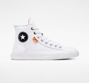 Converse Chuck Taylor Alt Star Canvas Vita Svarta Vita | 269LKWTDA