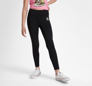 Converse Chuck Taylor Patch High Rise Leggings Svarta | 976KCRAFI