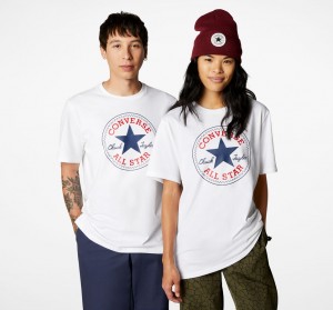 Converse Converse Go-To All Star Patch Standard-Fit T-Shirt Vita | 126TLCWIG