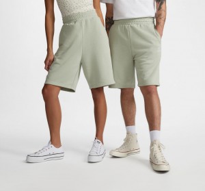 Converse Converse Go-To Embroidered Star Chevron Standard-Fit Fleece Korta Summit Sage | 873WXSHPQ
