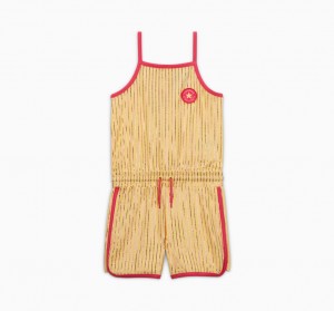 Converse Converse Shine Printed Romper Sunny Oasis | 267HAXTUB