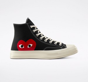 Converse Converse x Comme des Garçons PLAY Chuck 70 Svarta Vita Röda | 792TCGRJD