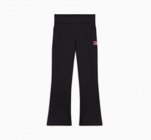 Converse High Rise Flare Leggings Svarta | 013XZTJGK