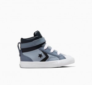 Converse Pro Blaze Rem Läder Silver Svarta Vita | 935HJGQBV