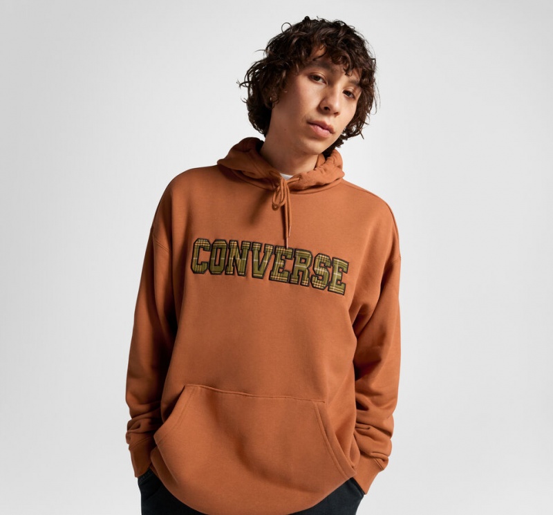 Converse All Star Logo Namesake Hoodie Tawny Owl | 017VELYGF