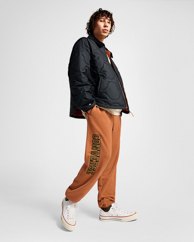 Converse All Star Logo Sweatpant Tawny Owl | 628PBIUON