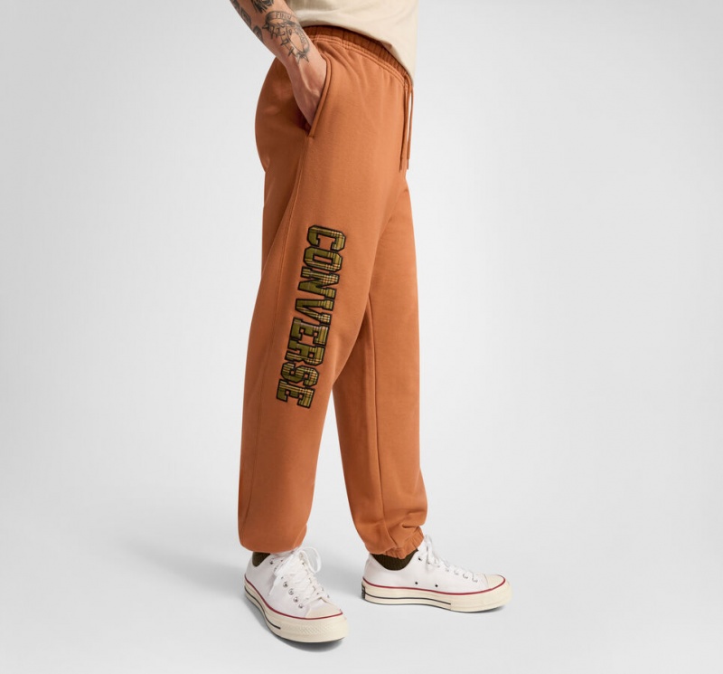 Converse All Star Logo Sweatpant Tawny Owl | 628PBIUON