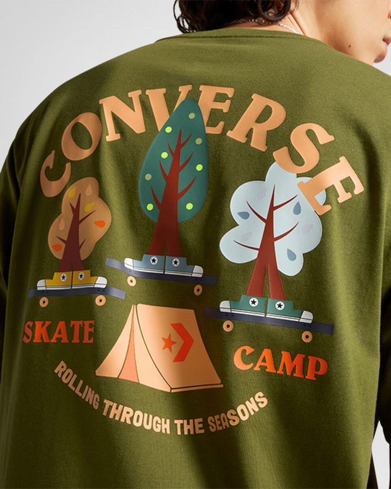 Converse All Star Tree T-shirt Gröna | 345LEFYOM
