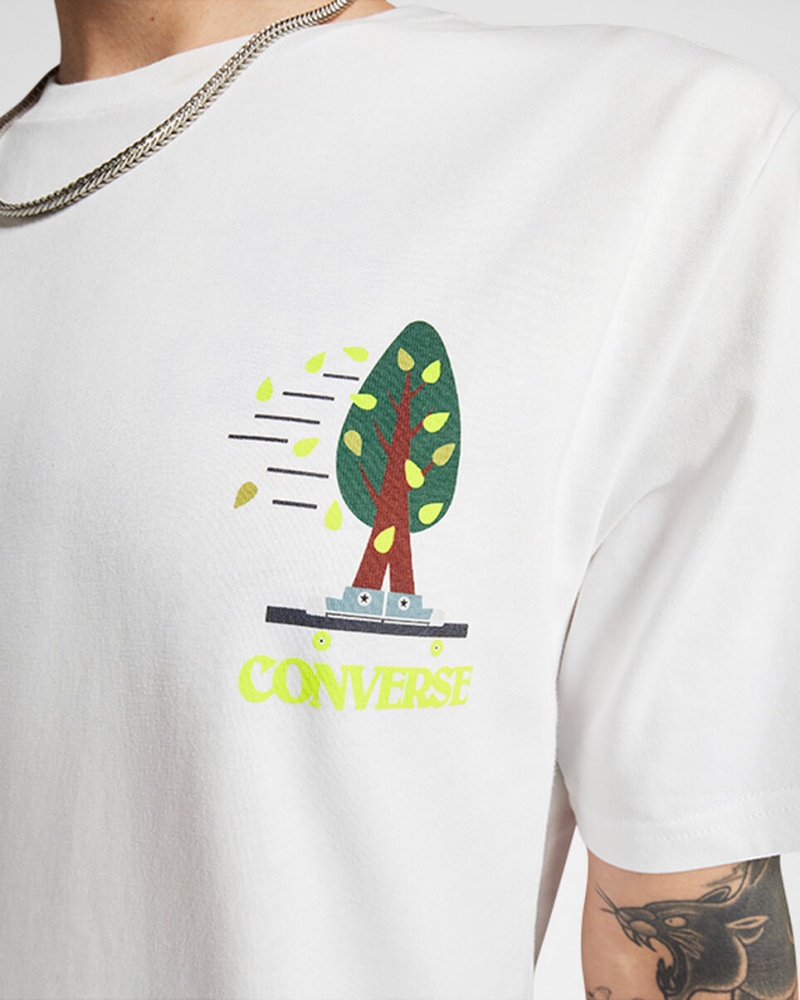 Converse All Star Tree T-shirt Vita | 216UTKRXD
