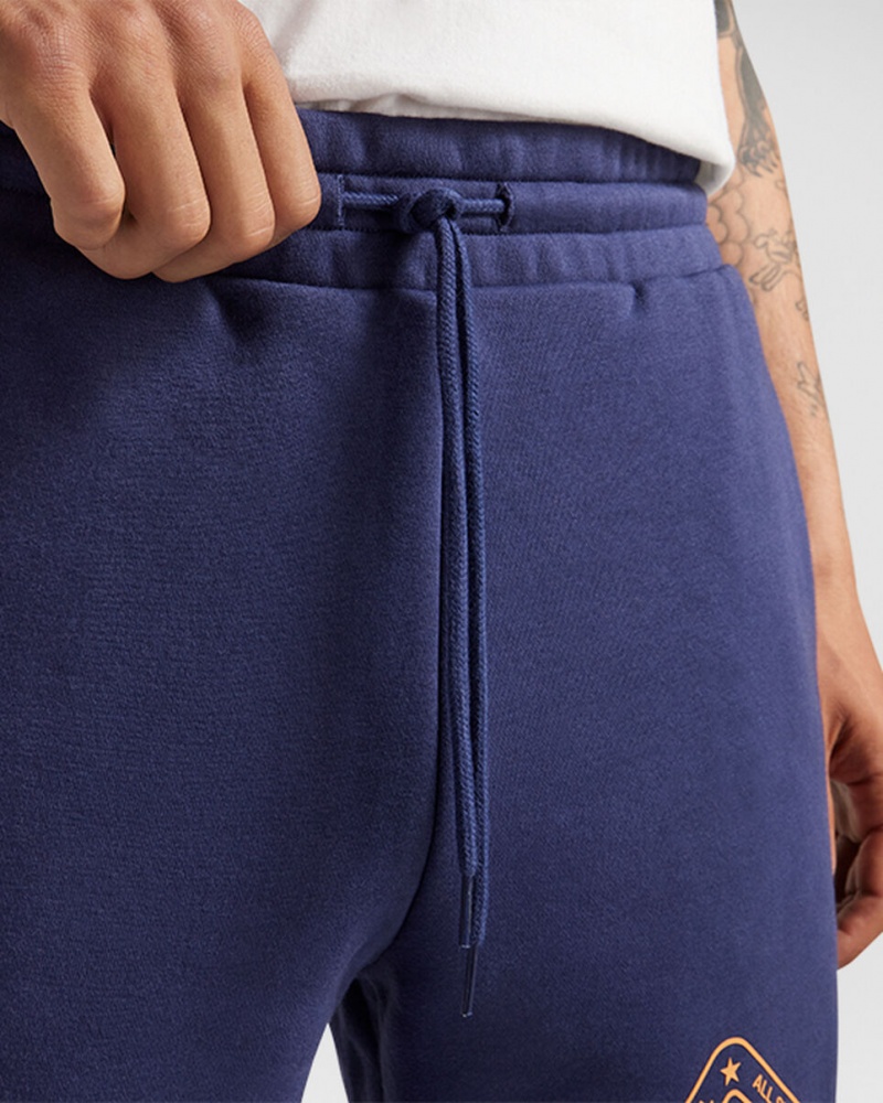 Converse All Star Vinter Tryck Sweatpant Blå | 205MZXUAE