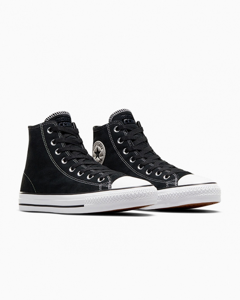Converse CONS Chuck Taylor All Star Pro Mocka Svarta Svarta Vita | 871JOGADI