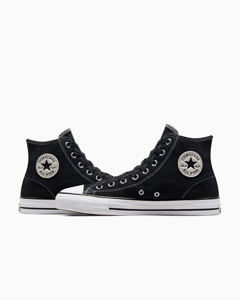 Converse CONS Chuck Taylor All Star Pro Mocka Svarta Svarta Vita | 871JOGADI