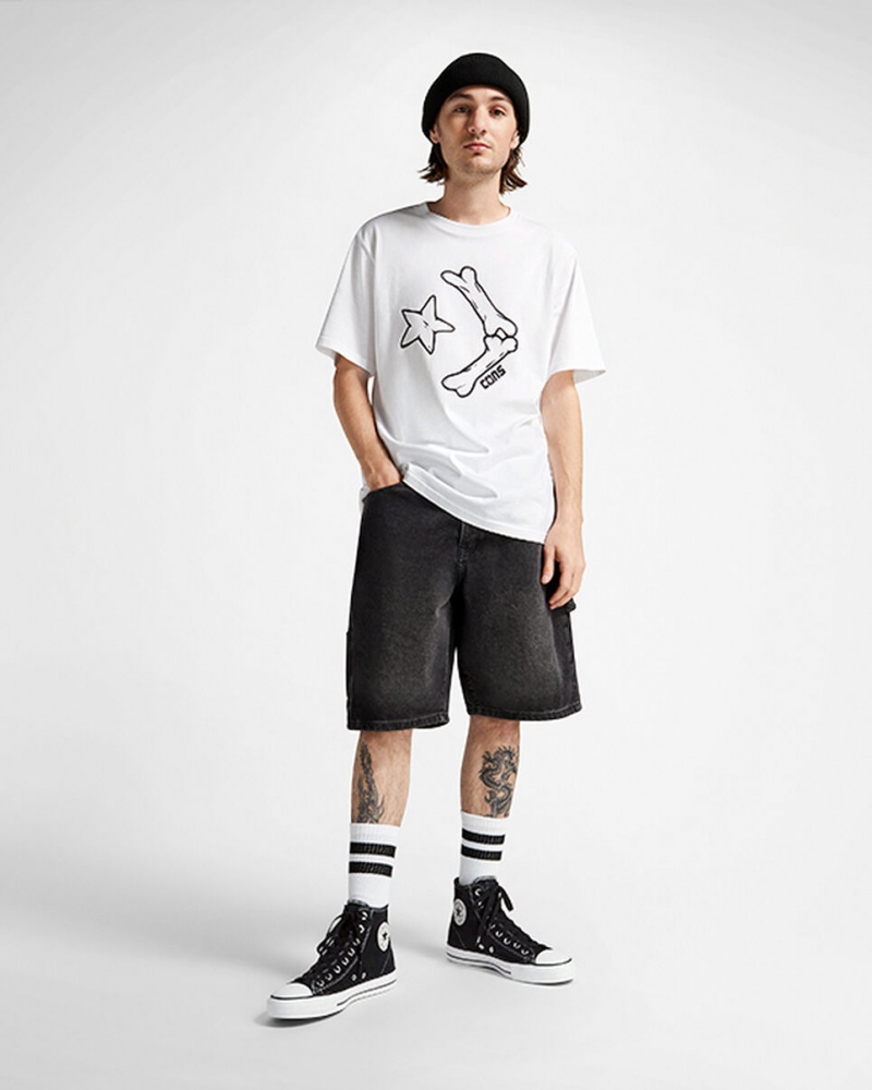 Converse CONS Chuck Taylor All Star Pro Mocka Svarta Svarta Vita | 871JOGADI