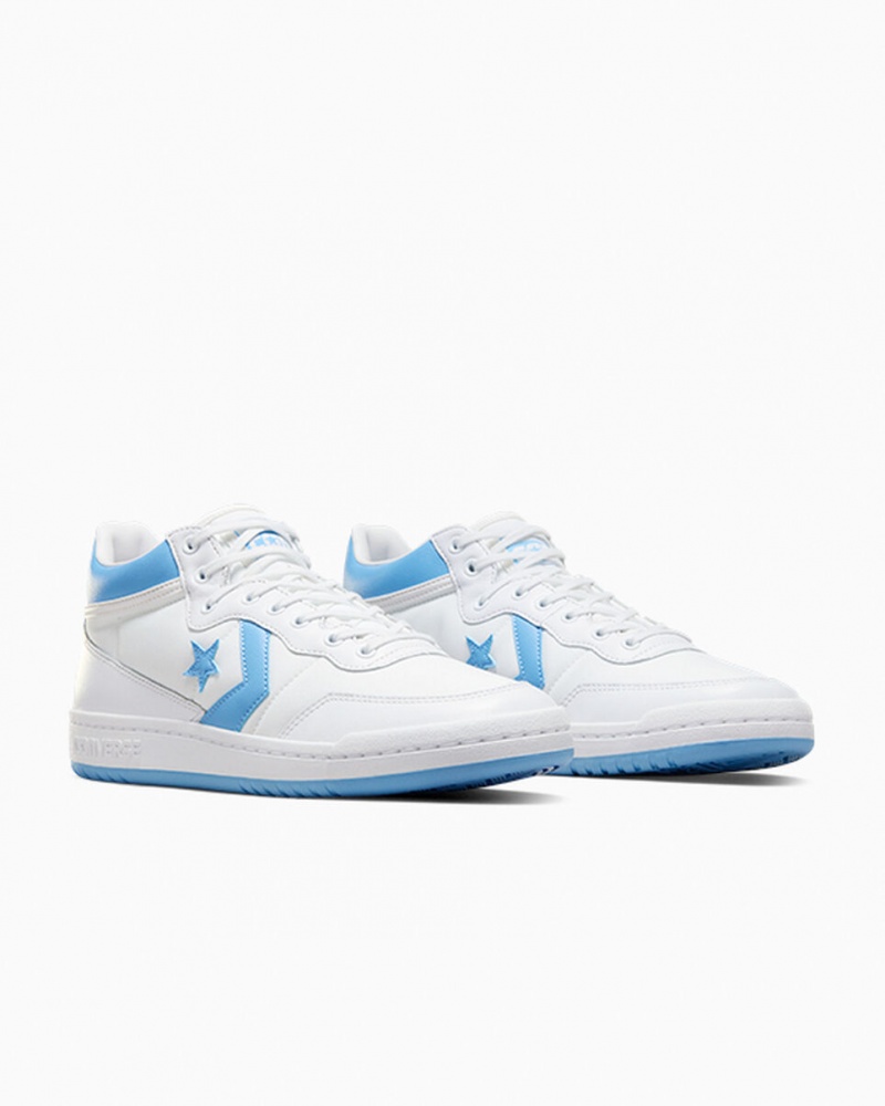 Converse CONS Fastbreak Pro Läder Vita Blå Vita | 870QWCFZD