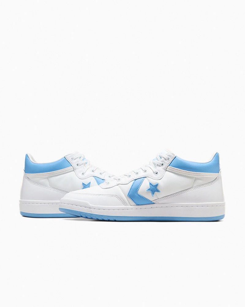 Converse CONS Fastbreak Pro Läder Vita Blå Vita | 870QWCFZD
