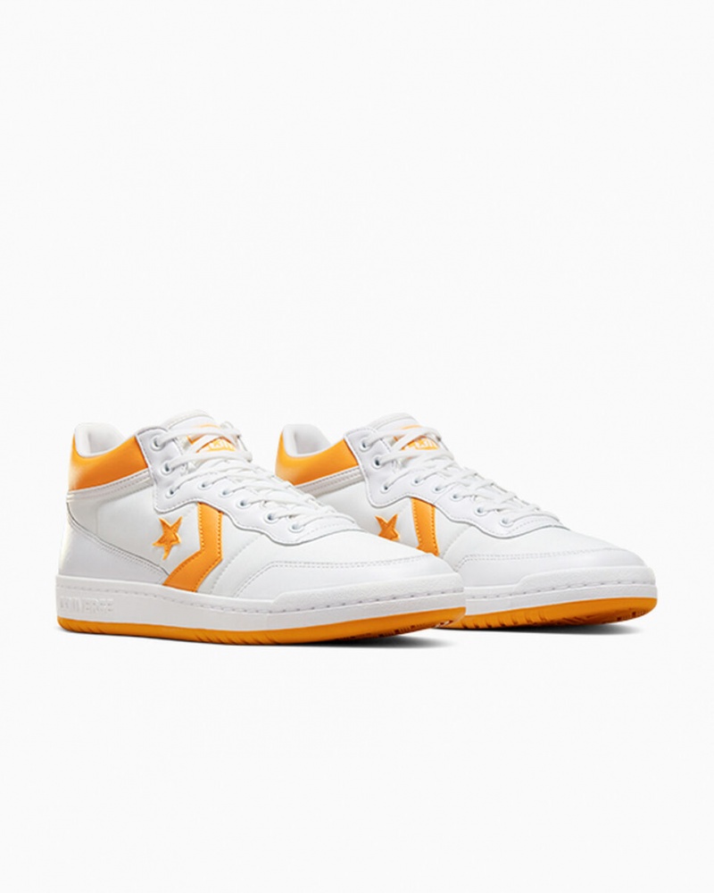 Converse CONS Fastbreak Pro Läder Vita Ljusgula Vita | 425VRSTJM