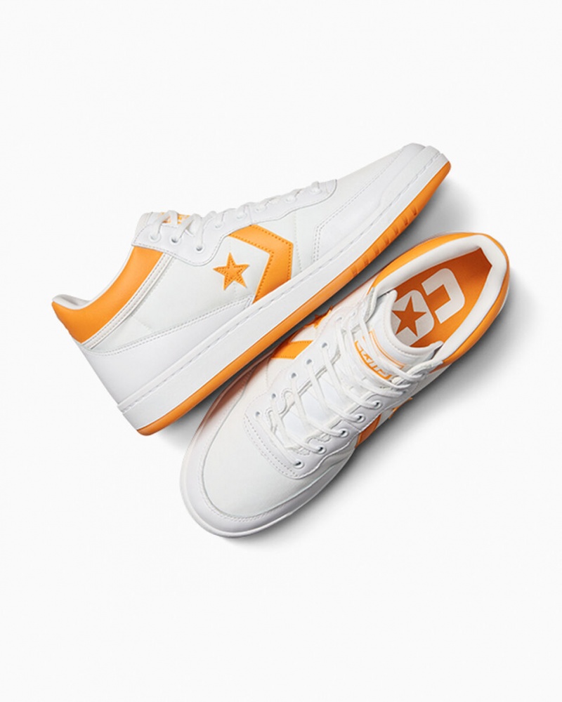 Converse CONS Fastbreak Pro Läder Vita Ljusgula Vita | 425VRSTJM