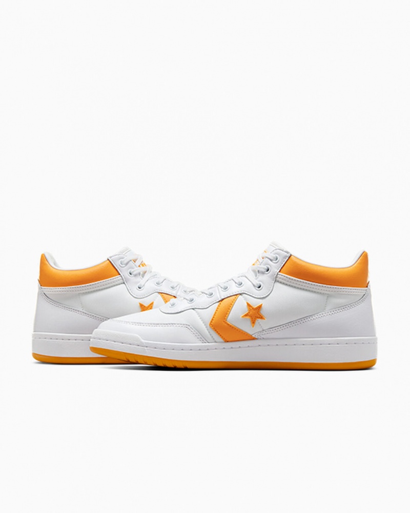 Converse CONS Fastbreak Pro Läder Vita Ljusgula Vita | 425VRSTJM