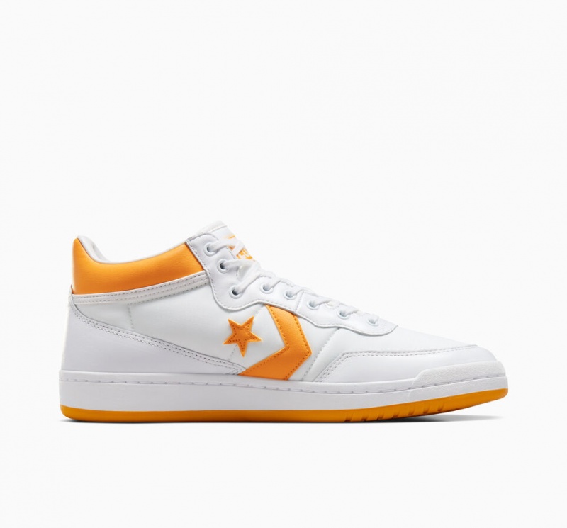 Converse CONS Fastbreak Pro Läder Vita Ljusgula Vita | 425VRSTJM