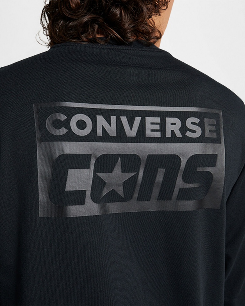 Converse CONS Long Sleeve T-Shirt Svarta | 105WBSCPO