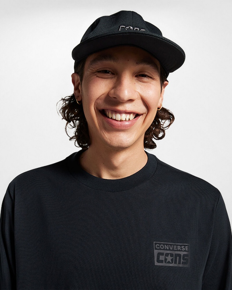 Converse CONS Long Sleeve T-Shirt Svarta | 105WBSCPO
