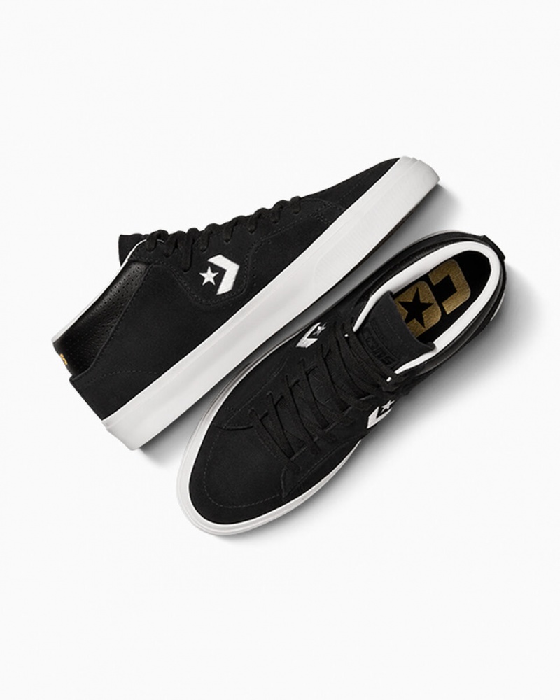 Converse CONS Louie Lopez Pro Mid Svarta Svarta Vita | 497KJBEUV