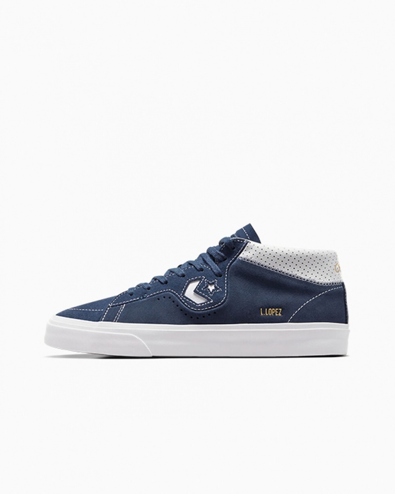Converse CONS Louie Lopez Pro Mocka Marinblå Vita Marinblå | 951UTSYXZ