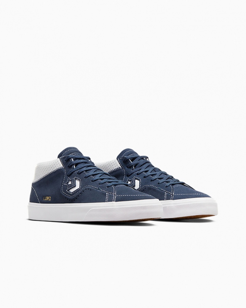 Converse CONS Louie Lopez Pro Mocka Marinblå Vita Marinblå | 951UTSYXZ