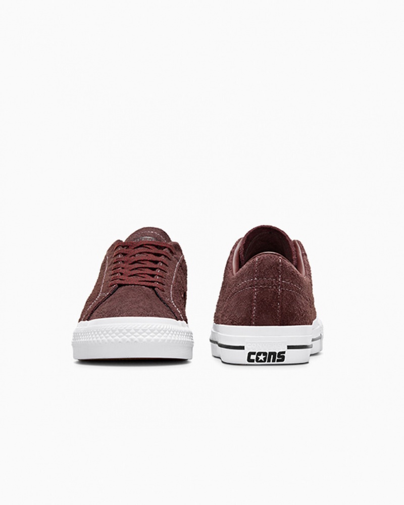 Converse CONS One Star Pro Bruna Vita Röda | 796WCRHYL