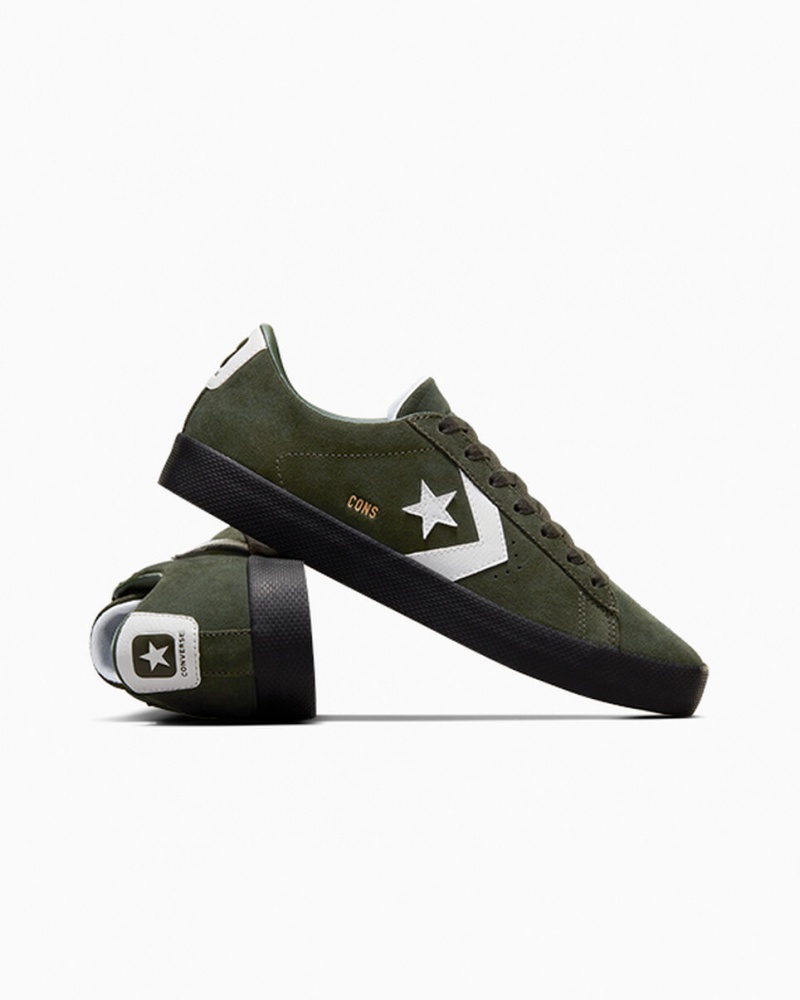 Converse CONS PL Vulc Pro Mocka Gröna Vita Svarta | 391XEPHKD