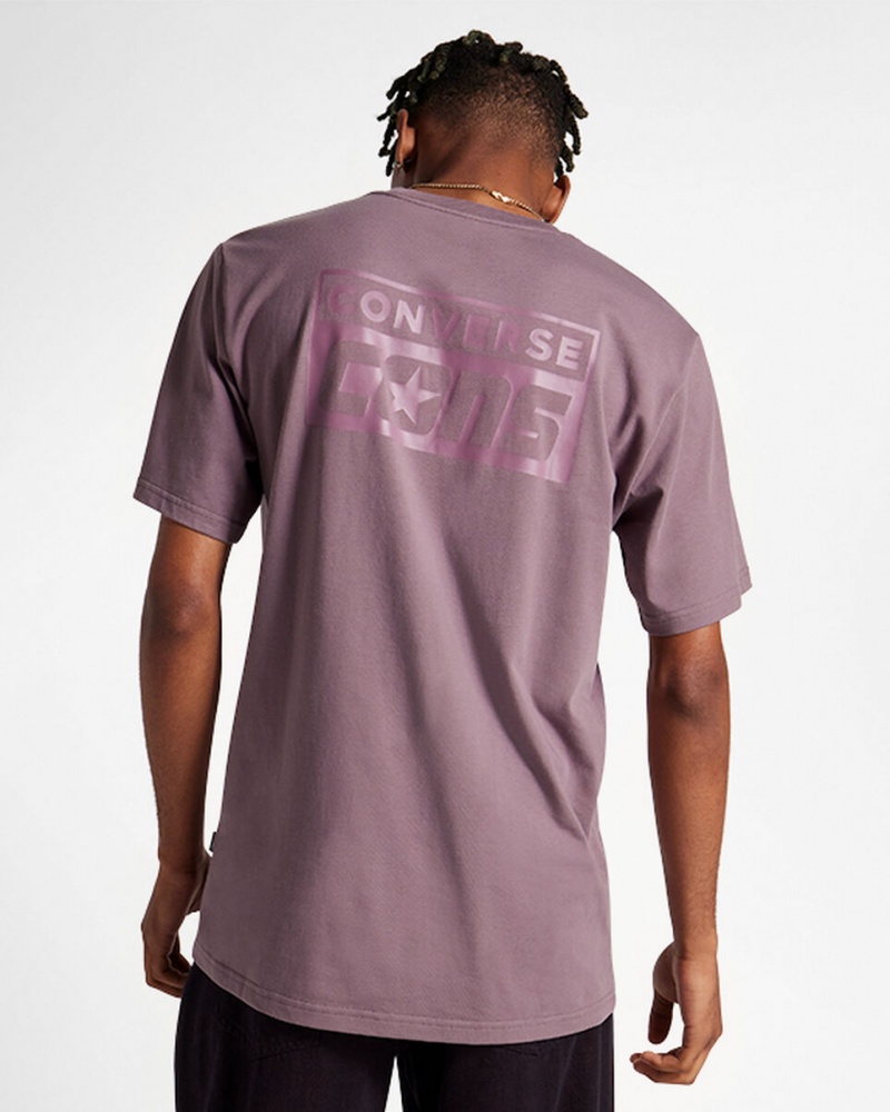 Converse CONS Tryck T-Shirt Grå | 046LMFEUS