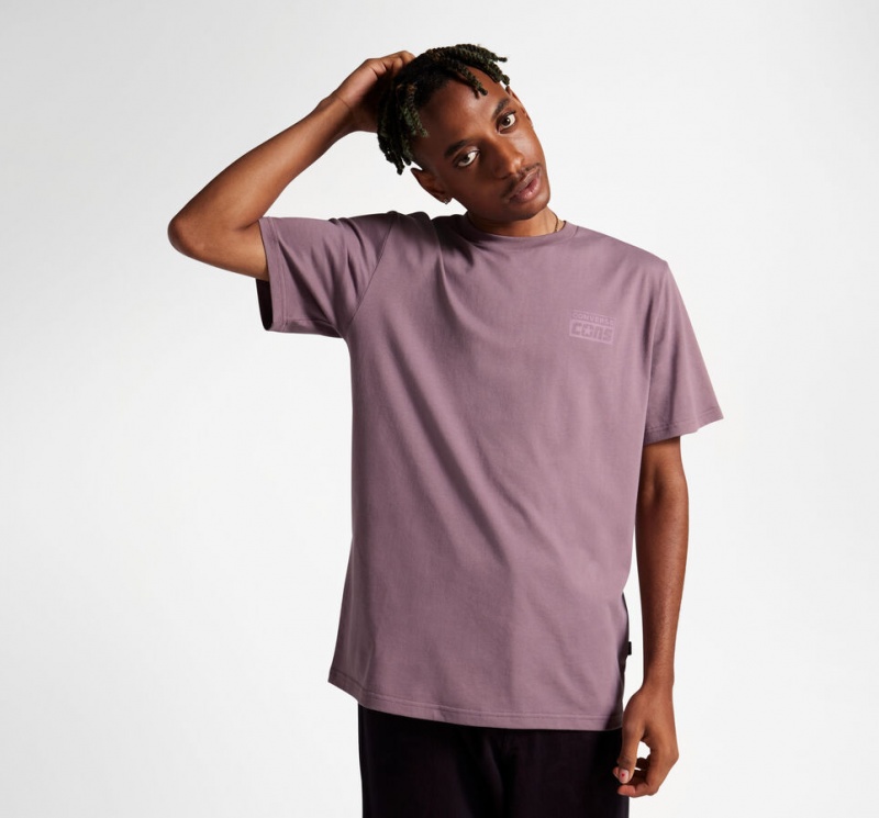 Converse CONS Tryck T-Shirt Grå | 046LMFEUS
