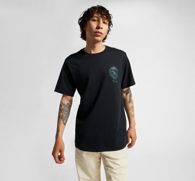 Converse Chess League Tryck T-Shirt Svarta | 061FEGDAW