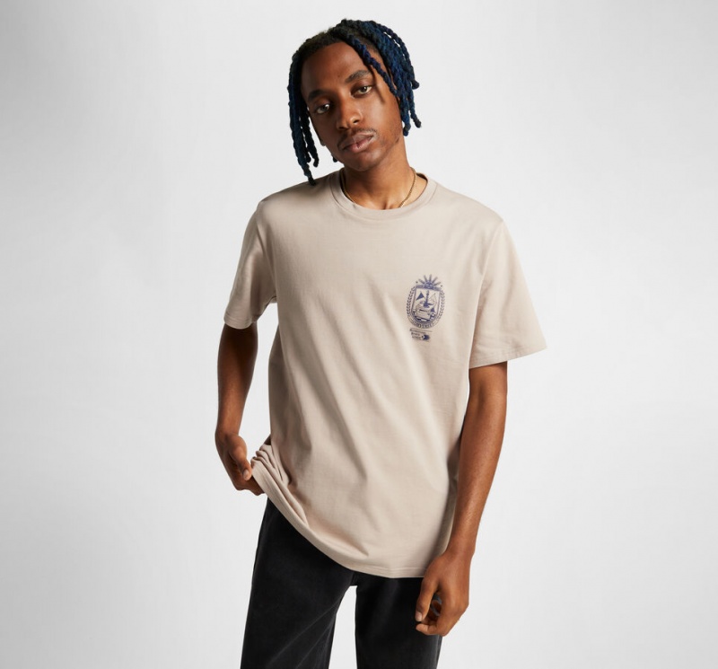 Converse Chess League Tryck T-Shirt Wonder Stone | 617LKNMOB