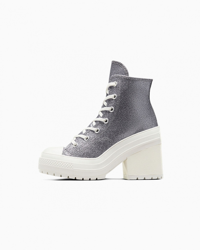 Converse Chuck 70 De Luxe Heel Glitter Svarta | 783LRFSGX