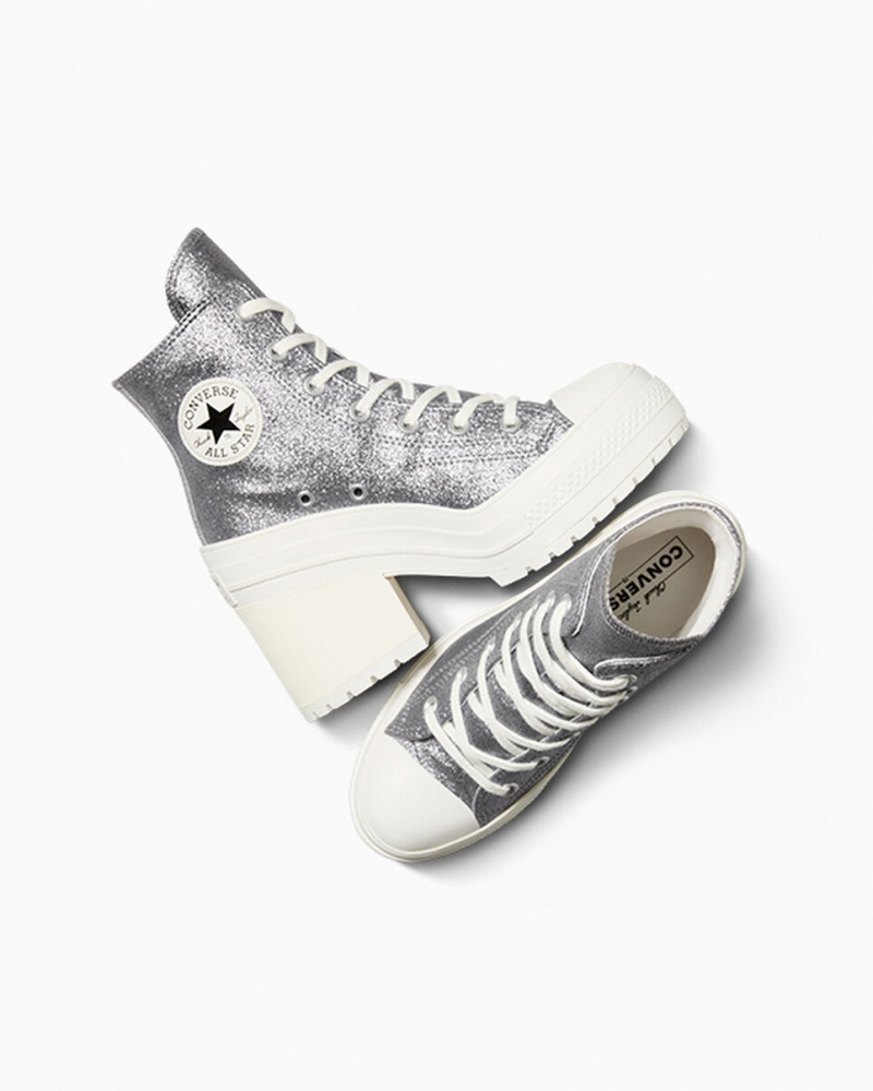 Converse Chuck 70 De Luxe Heel Glitter Svarta | 904RGNHBC