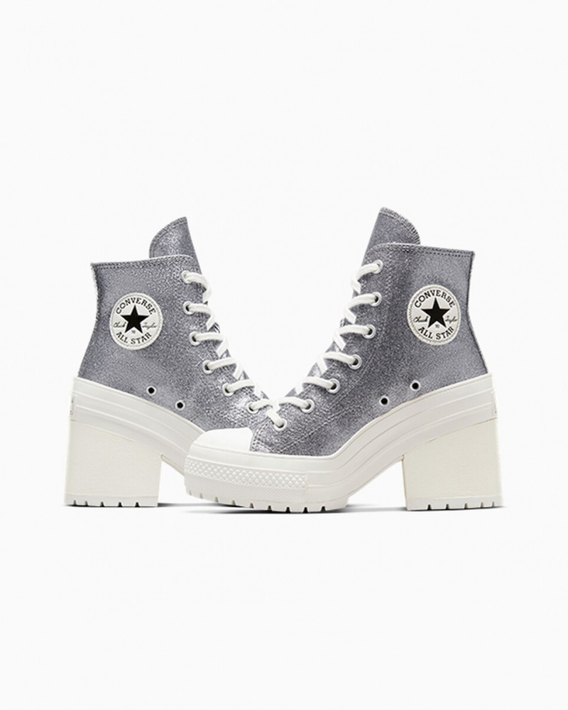 Converse Chuck 70 De Luxe Heel Glitter Svarta | 904RGNHBC